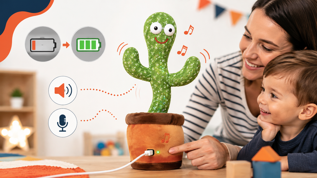 Dancing Cactus Toy Not Working Charging, Sound and Voice-Repeat Fixes