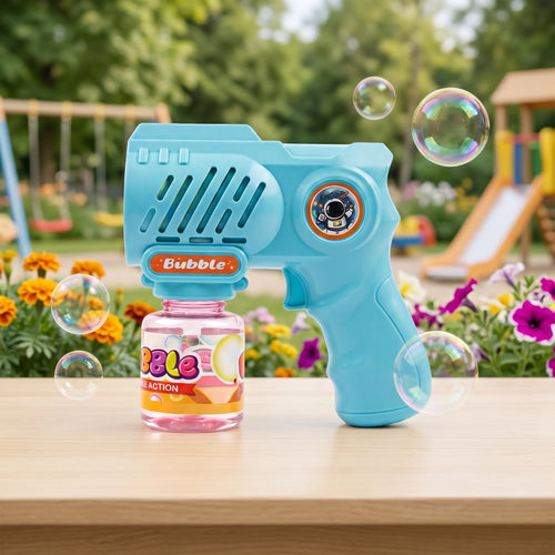 10 Holes Sky Blue Bubble Gun For Kids