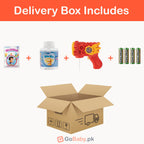 12 Holes Red Bubble Gun Delivery Box Includes