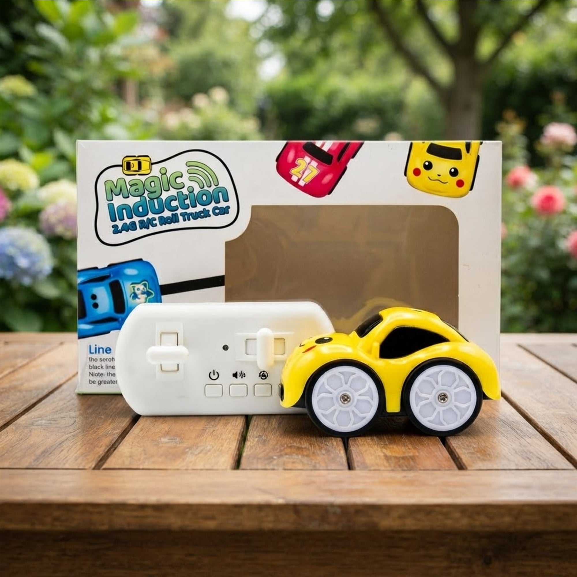 5-in-1 Magic Induction 2.4G Remote Control Car with Natural Background