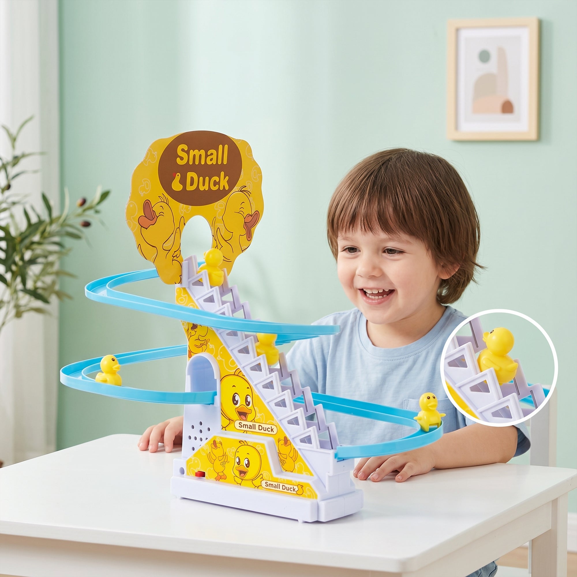 Small Duck Stair Climbing Toy for Kids