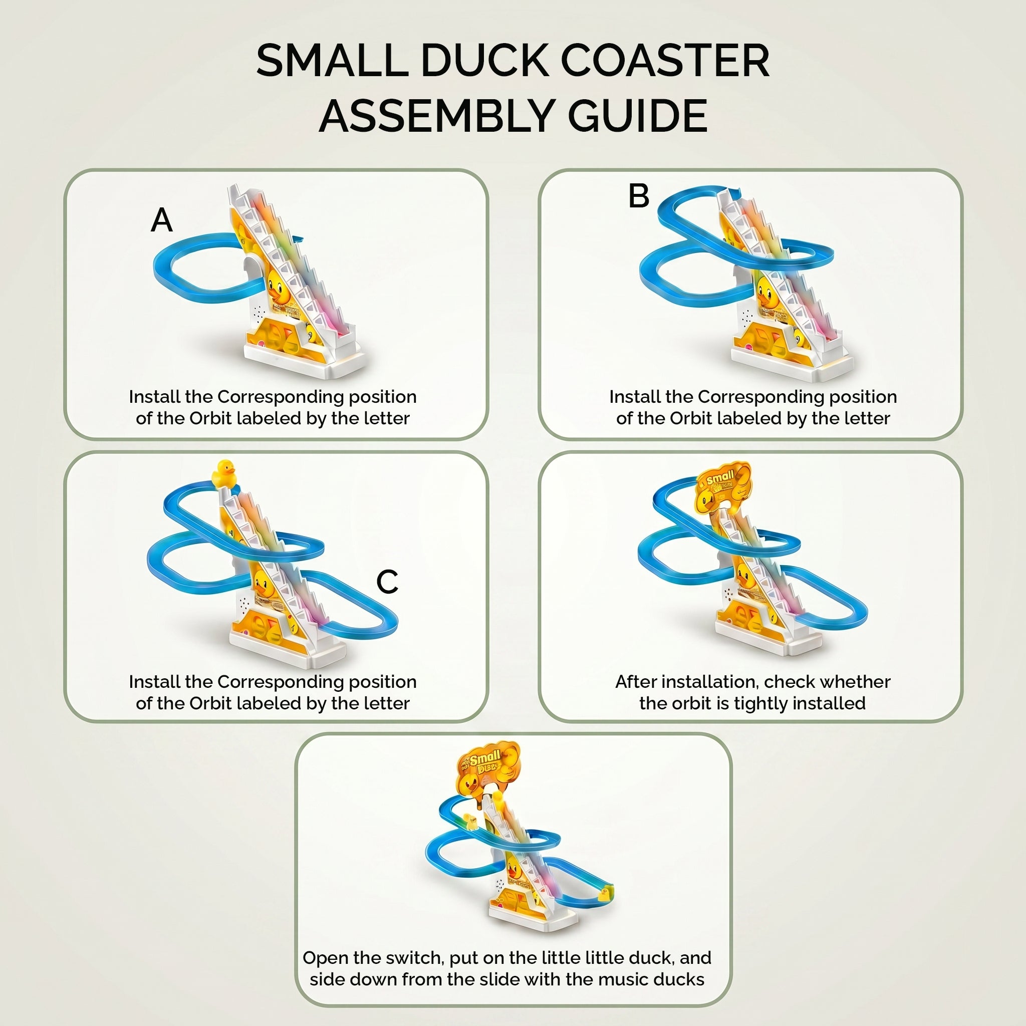 Small Duck Stair Climbing Toy for Kids