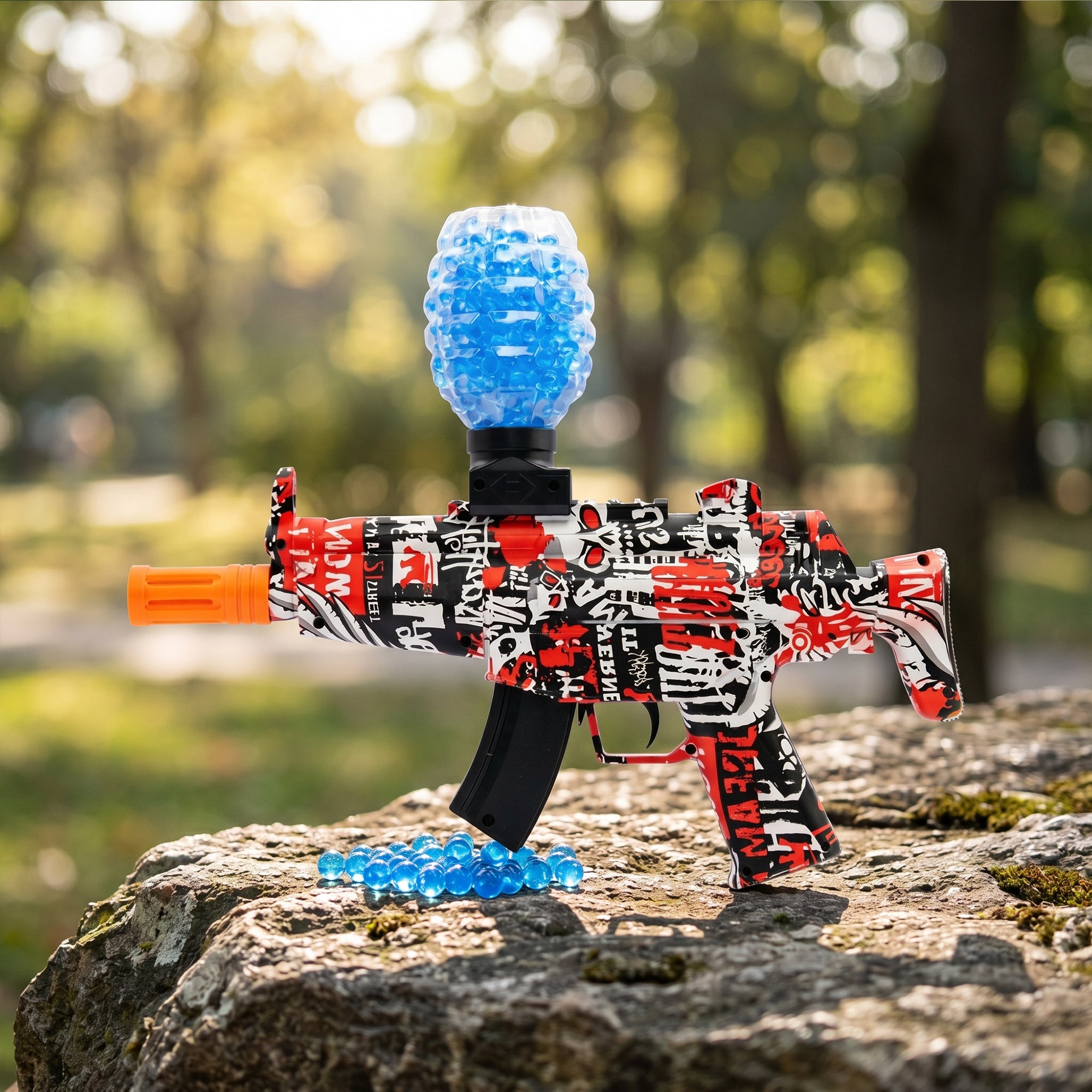 MP5 High-Speed Gel Blaster Toy Gun with Natural Background